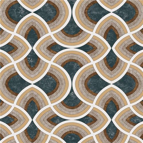 Обои флизелин Du&Ka Hakanakkaya Fresk гор. винил, 1.06х10.05, DK.N19386-3, рисунок, зеленый