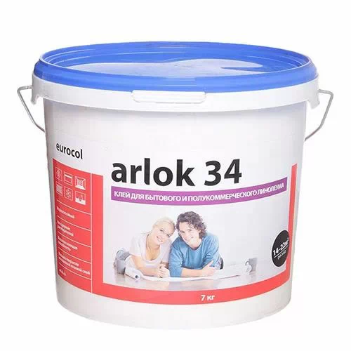 Клей для бытового и полукоммерческого линолеума Arlok 34, 1,3кг