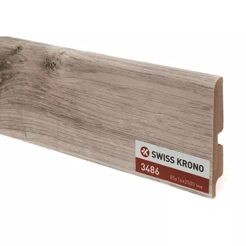 Плинтус Kronopol P85 3486, Latino Oak, 2500х85х16мм