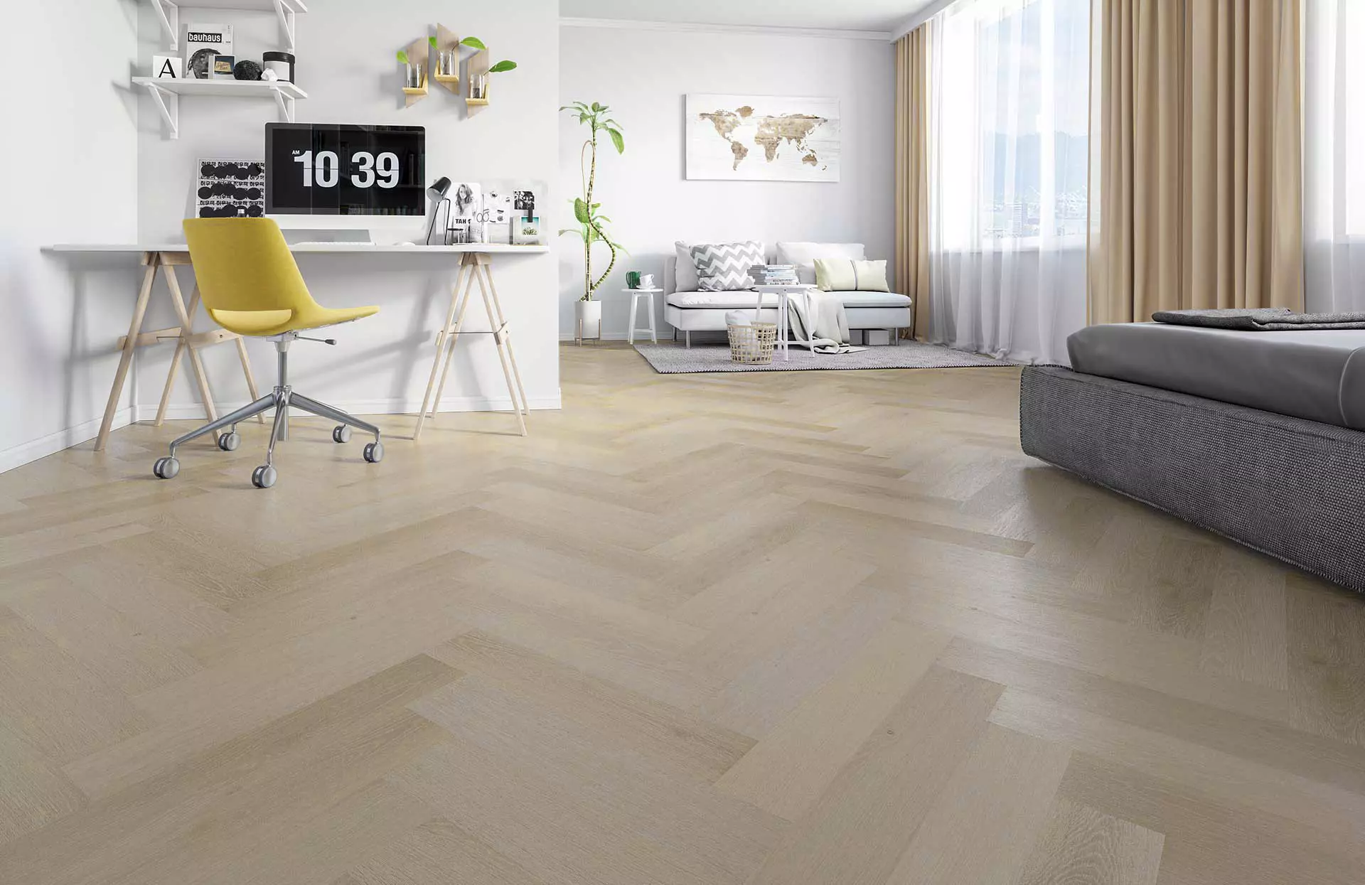 Кварцевый ламинат Fargo Parquet 33-1166-02 Дуб Спелый Миндаль 4мм