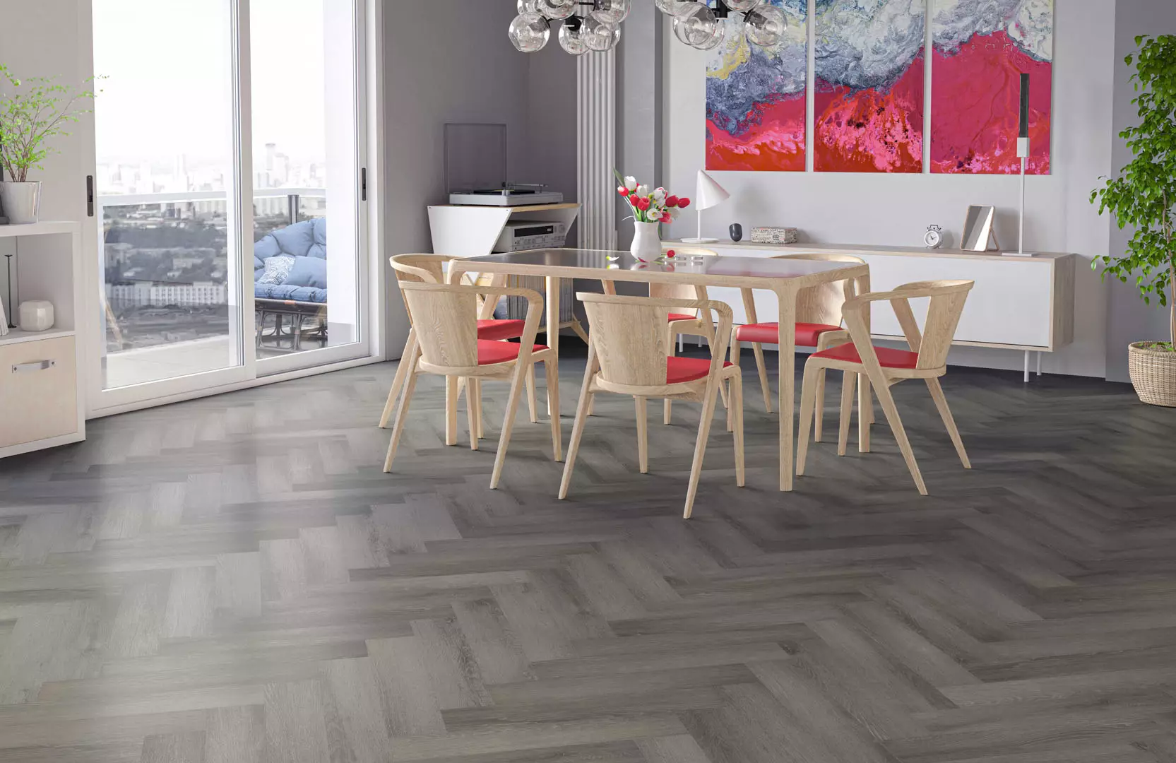 Кварцевый ламинат Fargo Parquet 33-2074-05 Дуб Вулканический Пляж