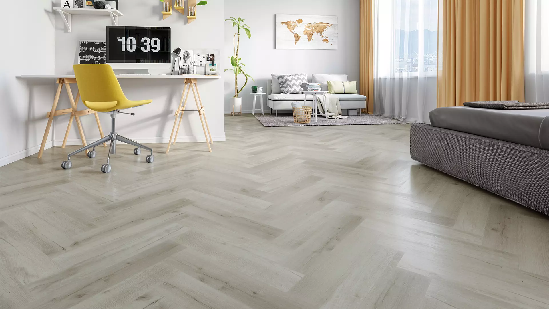 Кварцевый ламинат Fargo Parquet 33-81996-14 Дуб Лондонский Туман 4мм