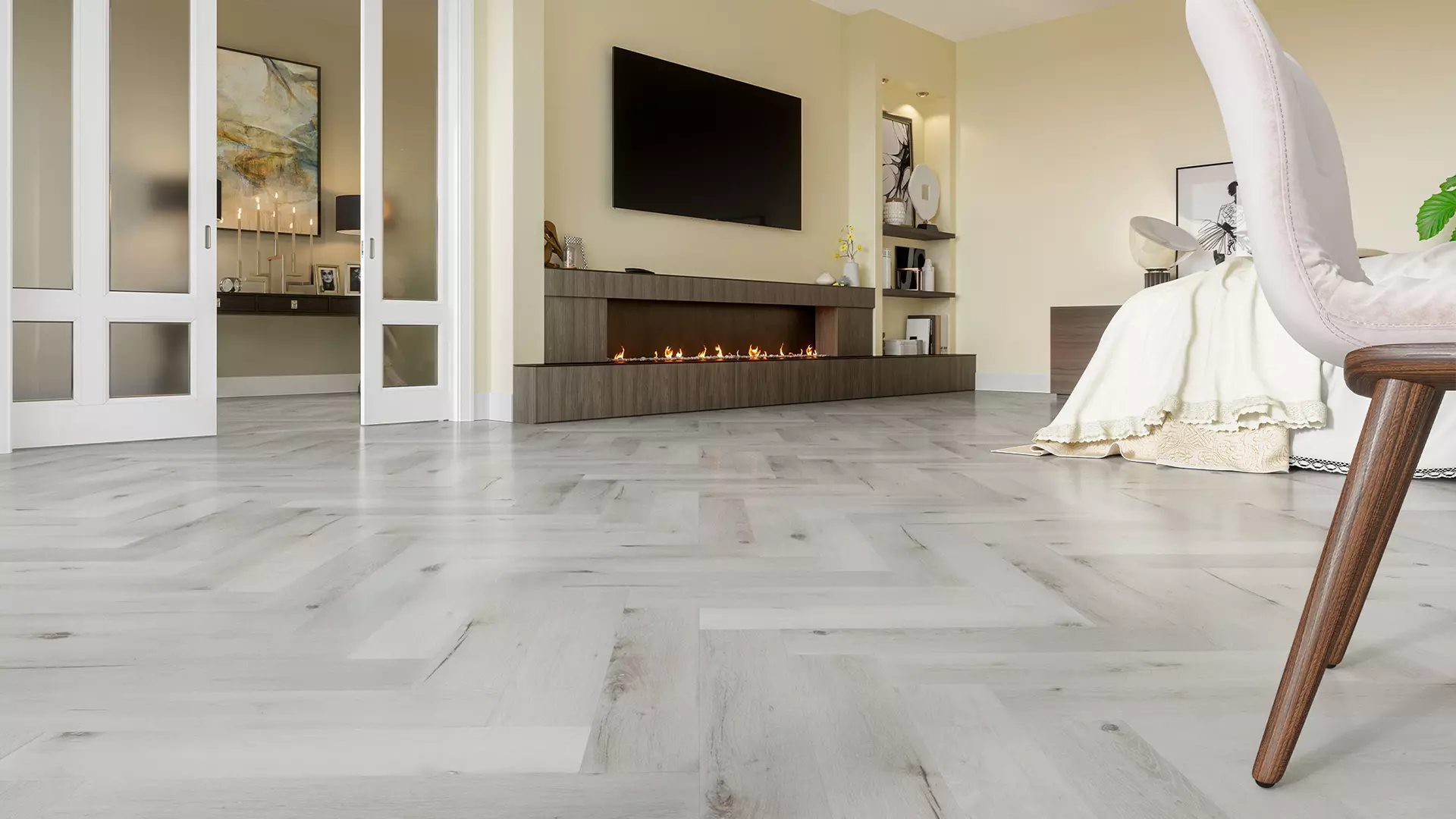 Кварцевый ламинат Fargo Parquet 33-DL1601 Дуб Снежный 4мм