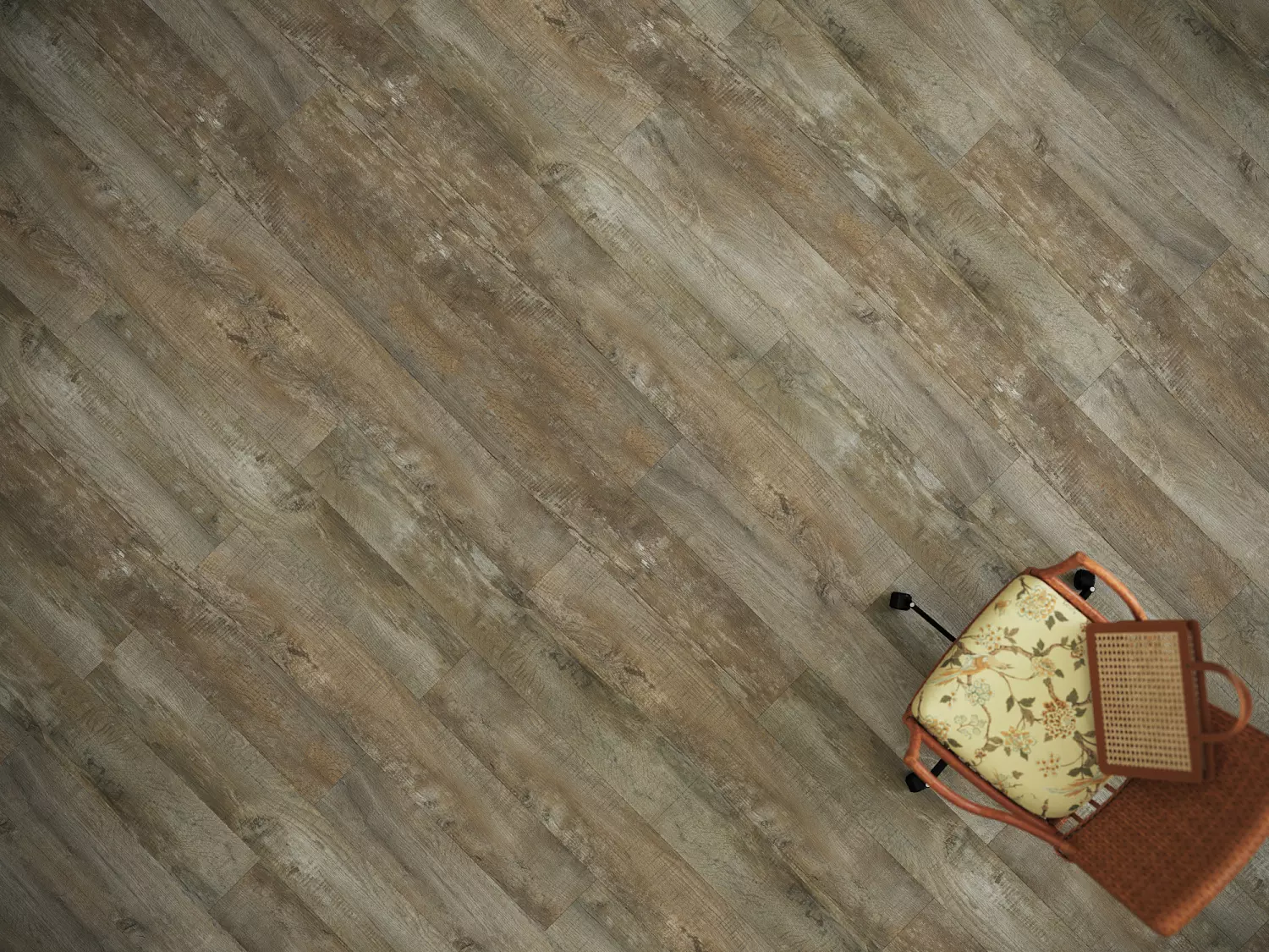 Кварцвиниловая плитка клеевая Fine Floor Wood FF-1420 Дуб Фуэго