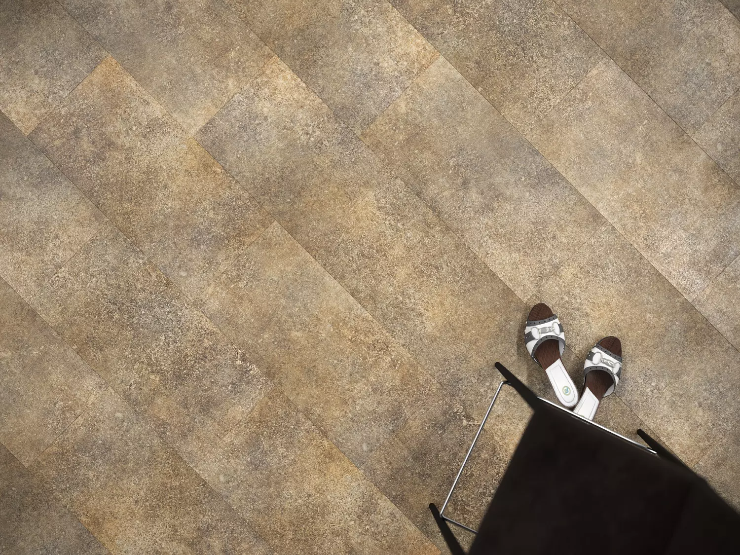 Кварцвиниловая плитка замковая Fine Floor Stone FF-1558 Шато Де Фуа