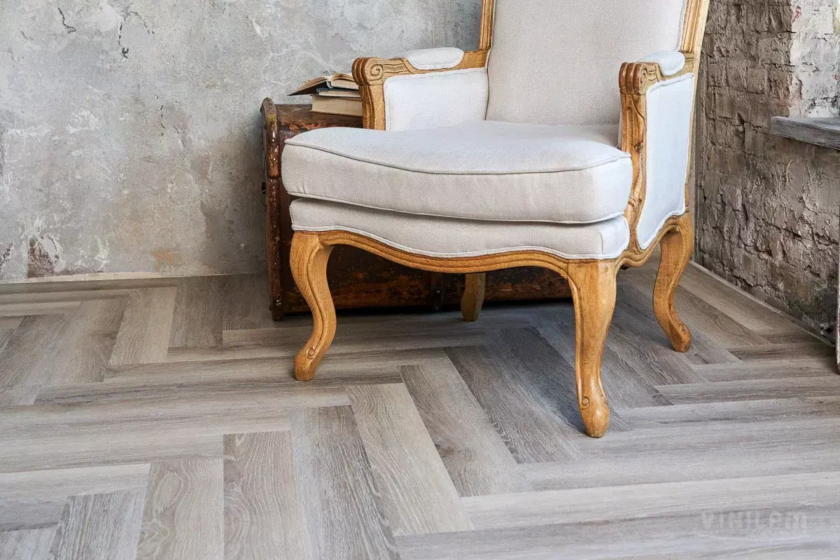 LVT-плитка Vinilam клеевая Parquet Herringbone Glue 2,5 мм арт.GD11122 Паркет Эрмитаж 