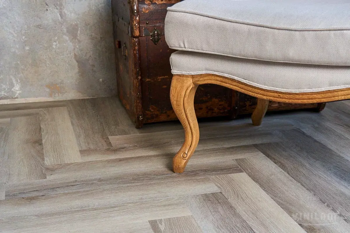 LVT-плитка Vinilam клеевая Parquet Herringbone Glue 2,5 мм арт.GD11122 Паркет Эрмитаж 