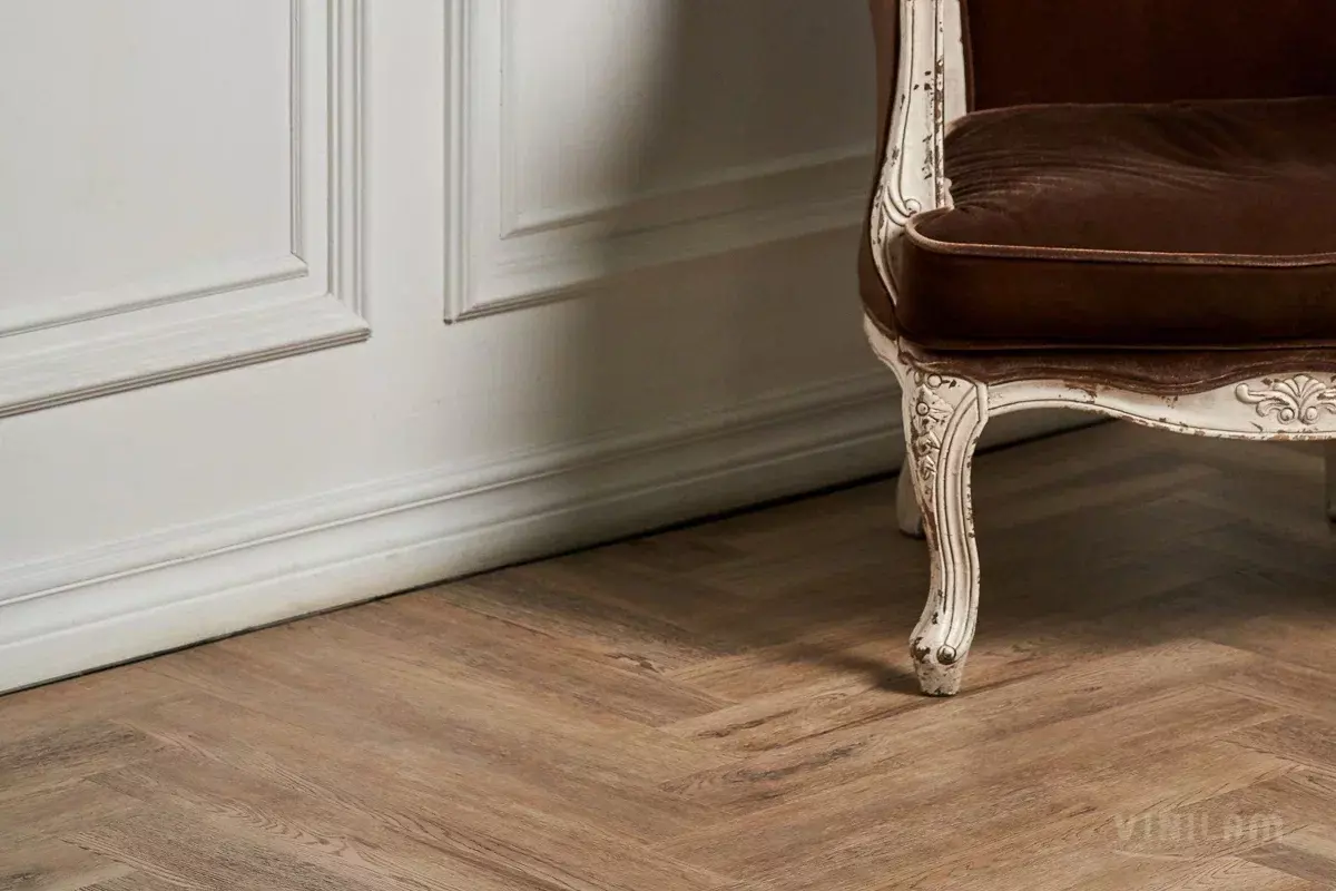 LVT-плитка Vinilam клеевая Parquet Herringbone Glue 2,5 мм арт.GD11133 Паркет Северный 