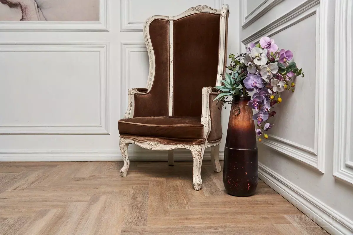 LVT-плитка Vinilam клеевая Parquet Herringbone Glue 2,5 мм арт.GD11133 Паркет Северный 