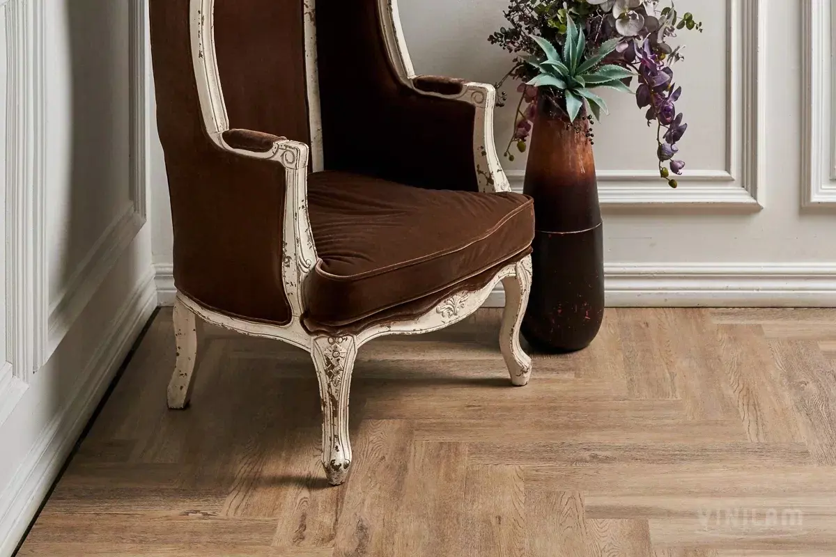 LVT-плитка Vinilam клеевая Parquet Herringbone Glue 2,5 мм арт.GD11133 Паркет Северный 