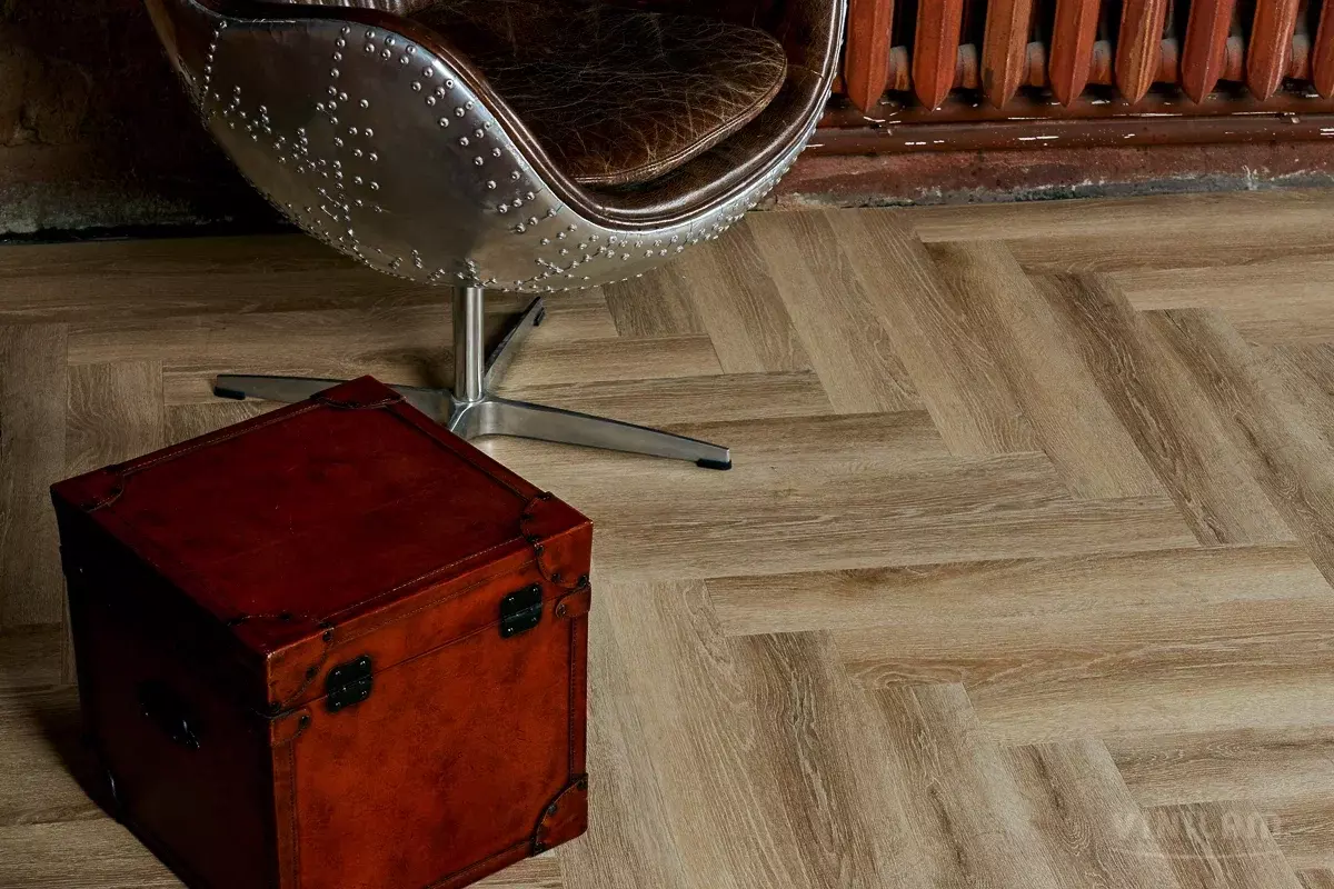 LVT-плитка Vinilam клеевая Parquet Herringbone Glue 2,5 мм арт.GD11166 Паркет Классический 