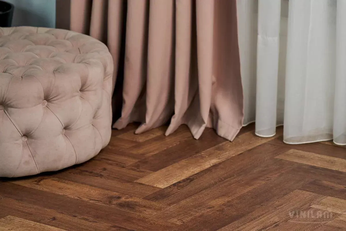 LVT-плитка Vinilam клеевая Parquet Herringbone Glue 2,5 мм арт.GD11177 Паркет Версальский 