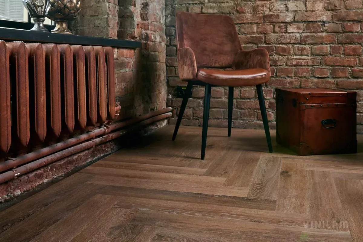 LVT-плитка Vinilam клеевая Parquet Herringbone Glue 2,5 мм арт.GD11199 Паркет Венецианский 