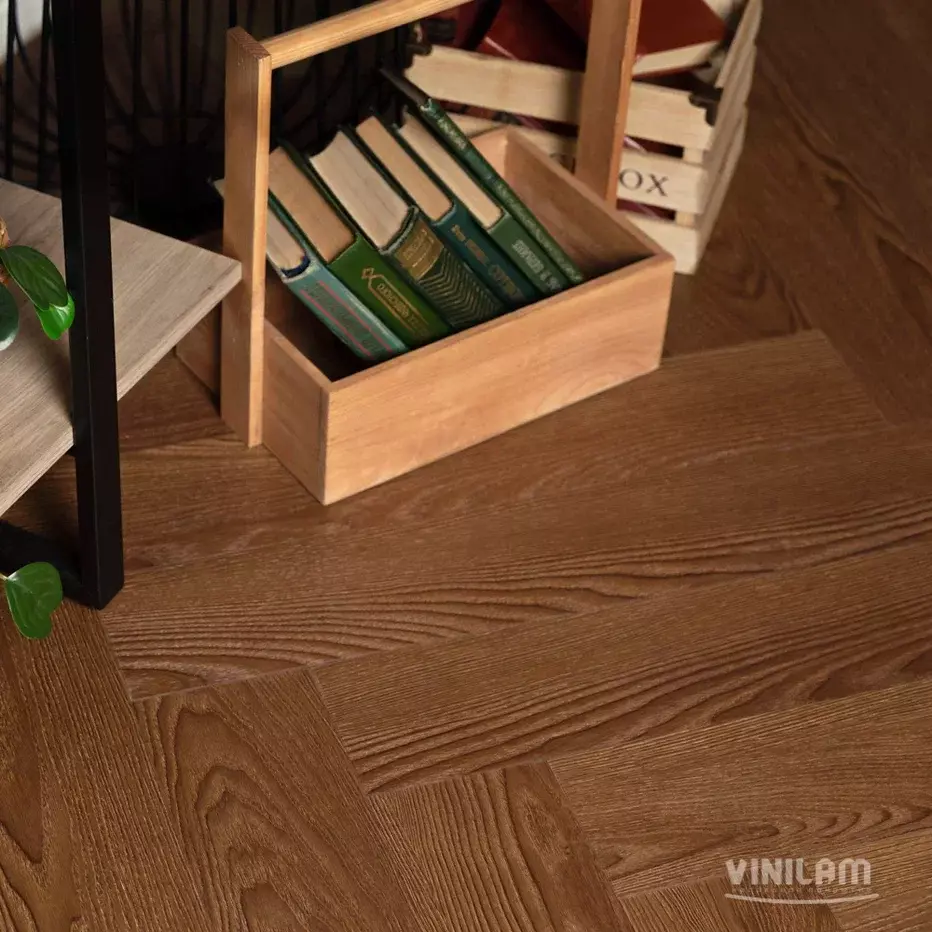 LVT-плитка Vinilam клеевая Parquet Herringbone Glue 2,5 мм арт.GD11200 Паркет Винсент 