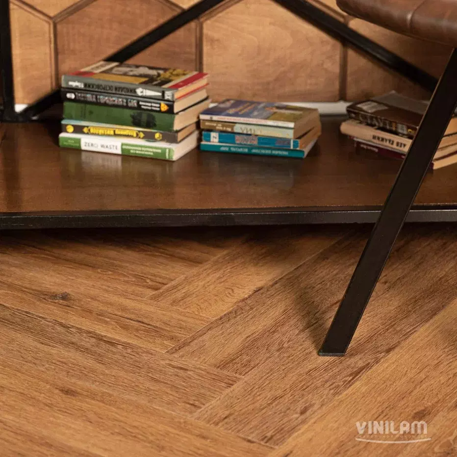 LVT-плитка Vinilam клеевая Parquet Herringbone Glue 2,5 мм арт.GD11210 Паркет Де Вилль 