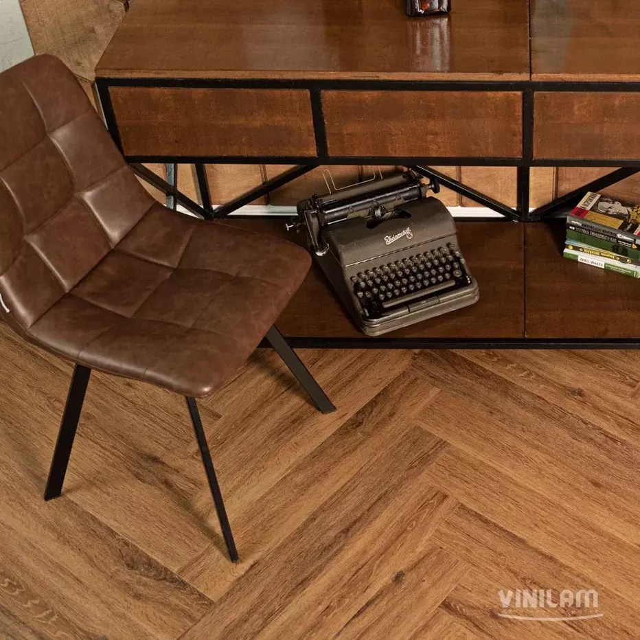 LVT-плитка Vinilam клеевая Parquet Herringbone Glue 2,5 мм арт.GD11210 Паркет Де Вилль 