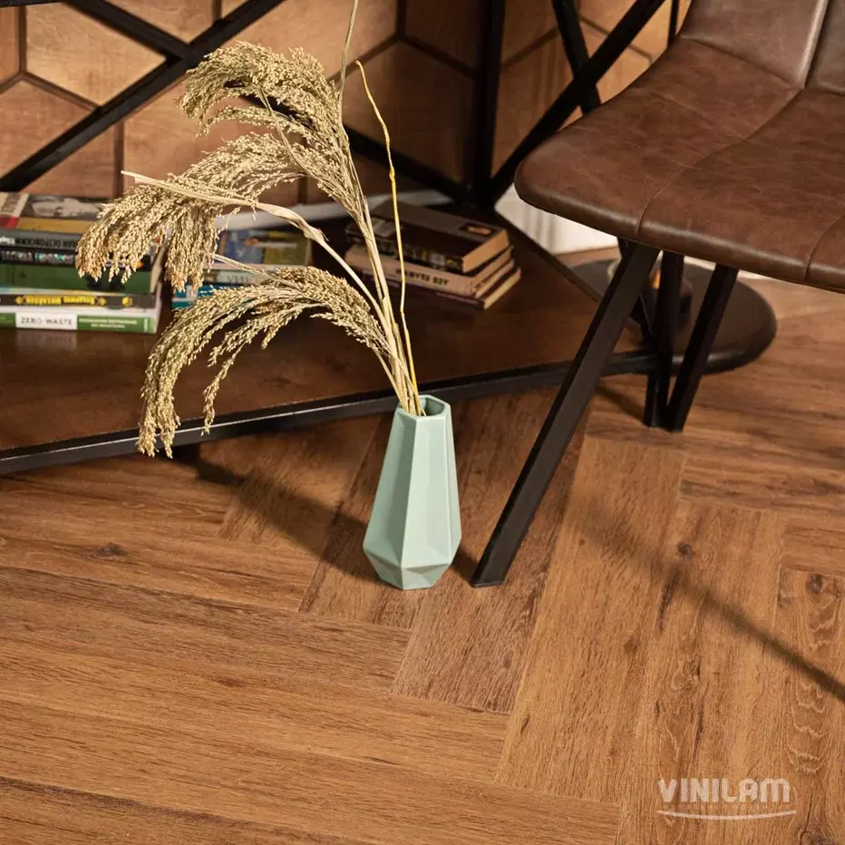 LVT-плитка Vinilam клеевая Parquet Herringbone Glue 2,5 мм арт.GD11210 Паркет Де Вилль 