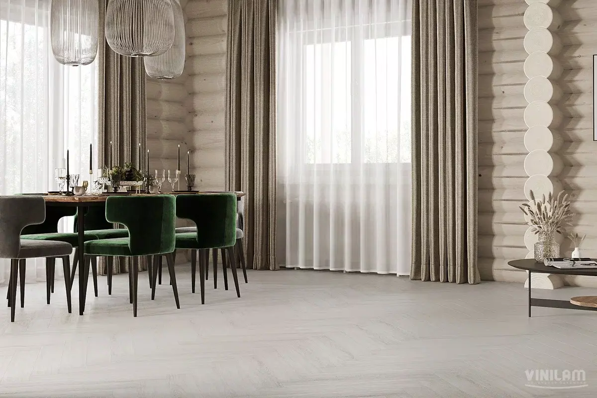 LVT-плитка Vinilam клеевая Parquet Herringbone Glue 2,5 мм арт.GD11366 Паркет Санторини 
