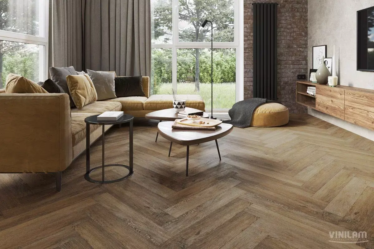 LVT-плитка Vinilam клеевая Parquet Herringbone Glue 2,5 мм арт.GD11377 Паркет Тусон 