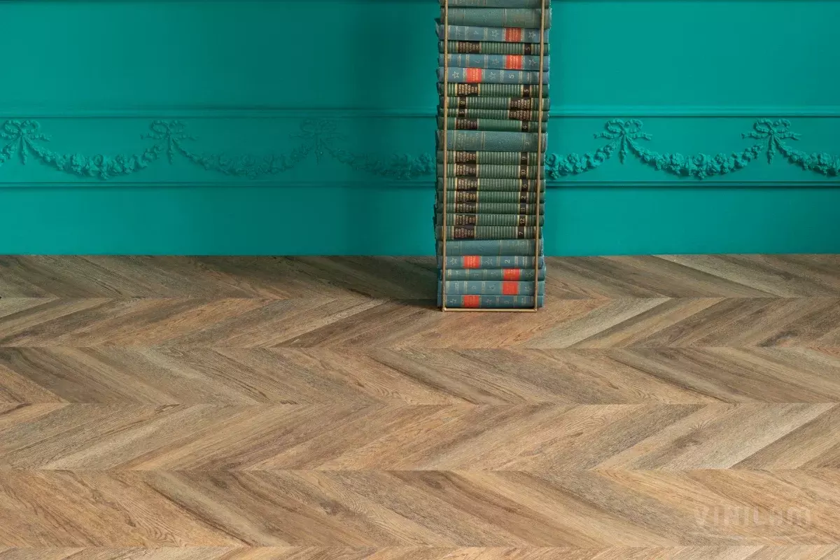 LVT-плитка Vinilam замковая Chevron 8,5 мм арт.RI153610CL4 Шеврон Нормандия 