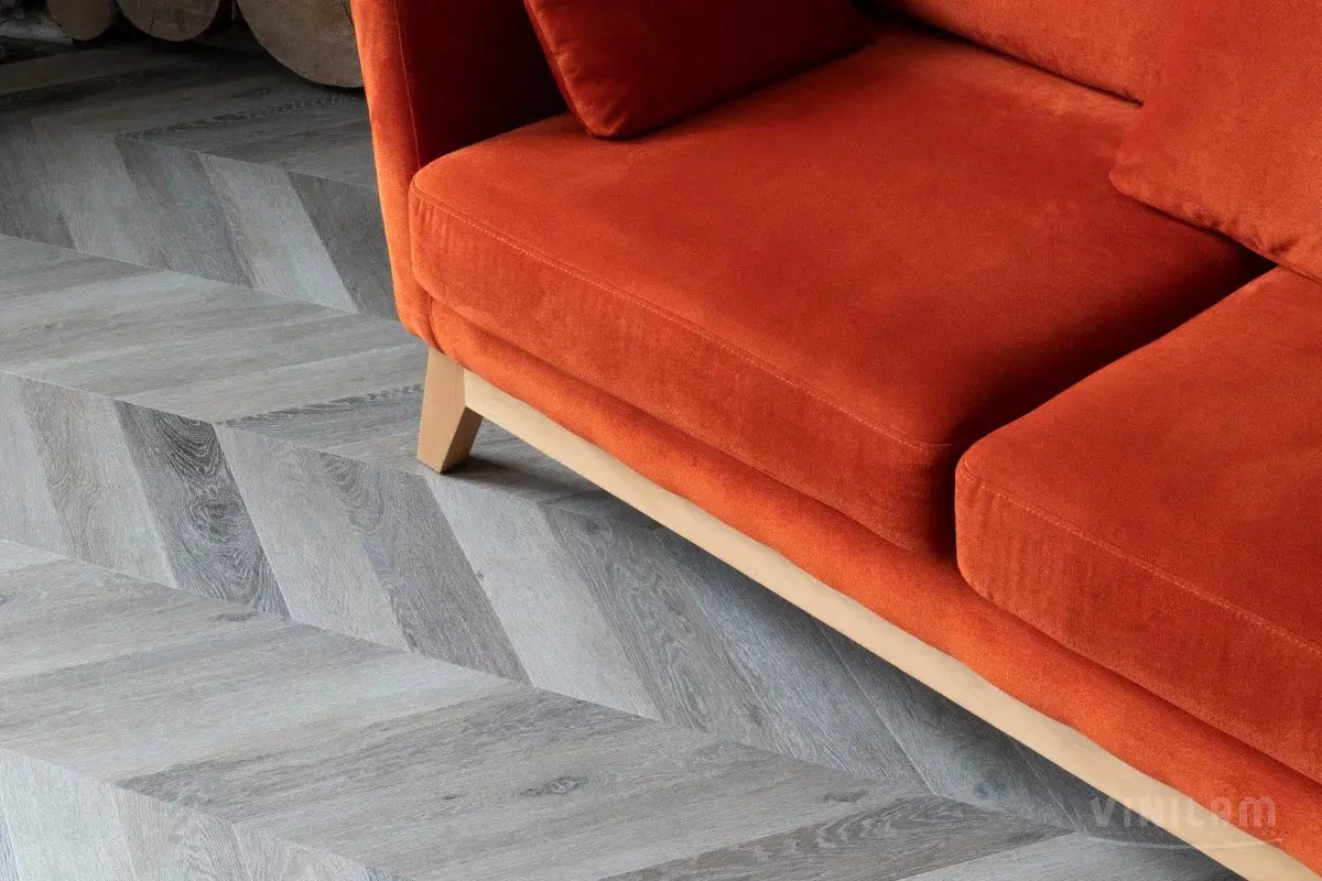 LVT-плитка Vinilam замковая Chevron 8,5 мм арт.RI444515CL4 Шеврон Легран 