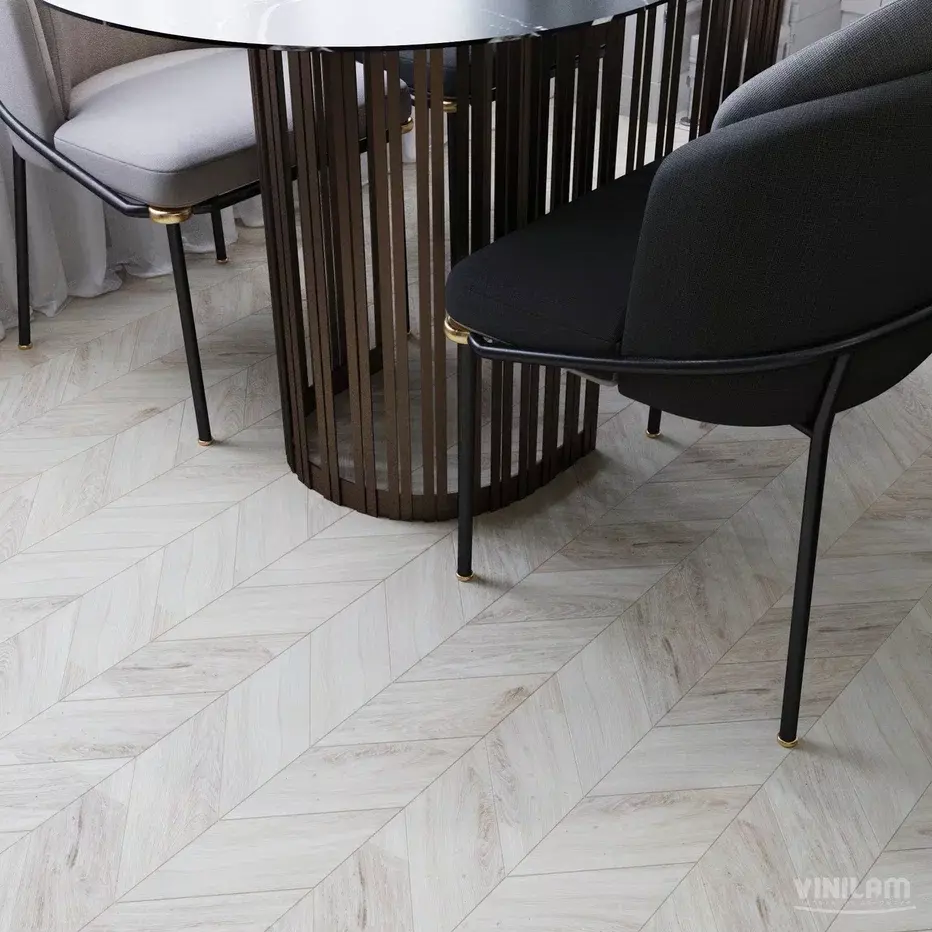 LVT-плитка Vinilam замковая Chevron 8,5 мм арт.RI4777CL7 Шеврон Бриссак 
