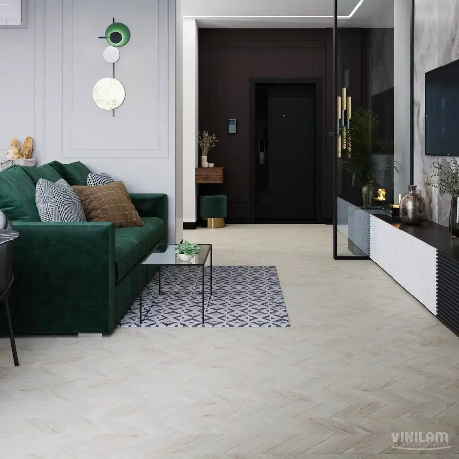 LVT-плитка Vinilam замковая Chevron 8,5 мм арт.RI4777CL7 Шеврон Бриссак 