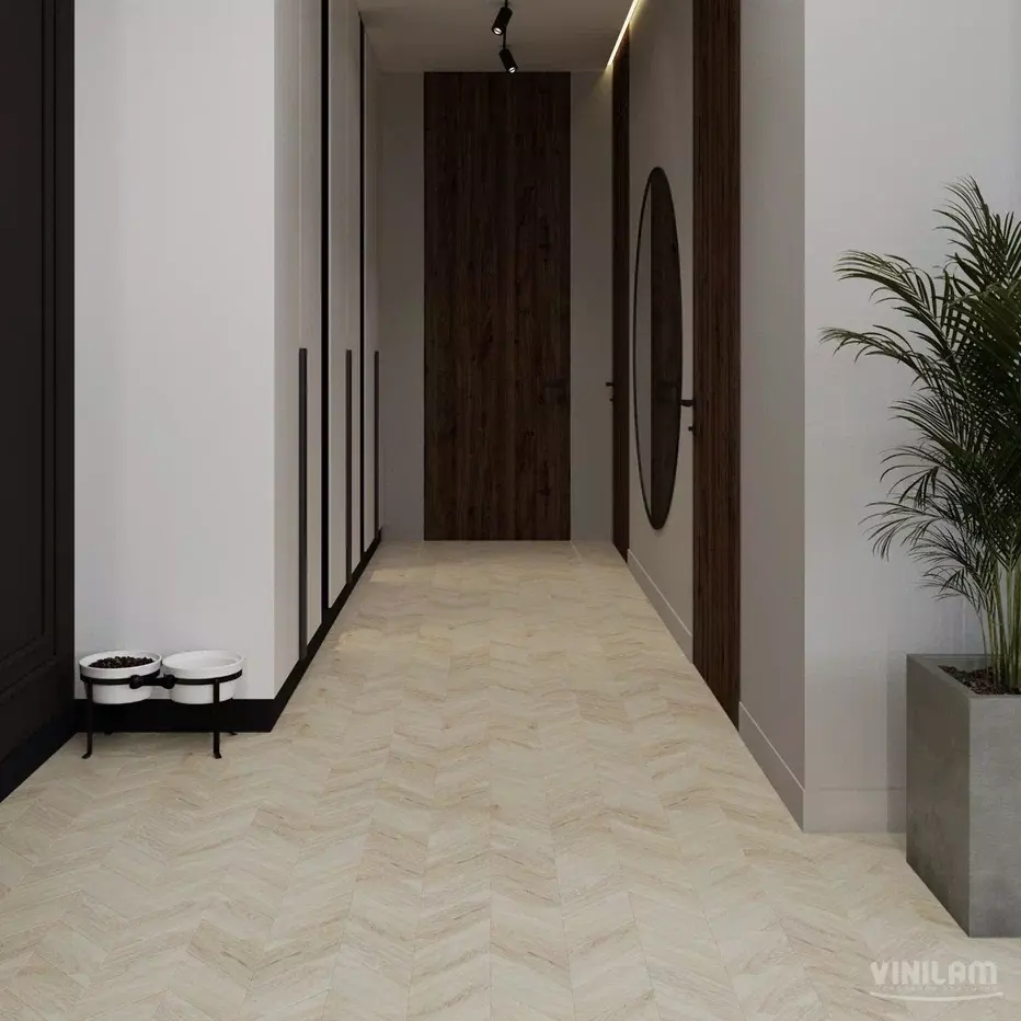 LVT-плитка Vinilam замковая Chevron 8,5 мм арт.RI4777CL7 Шеврон Бриссак 