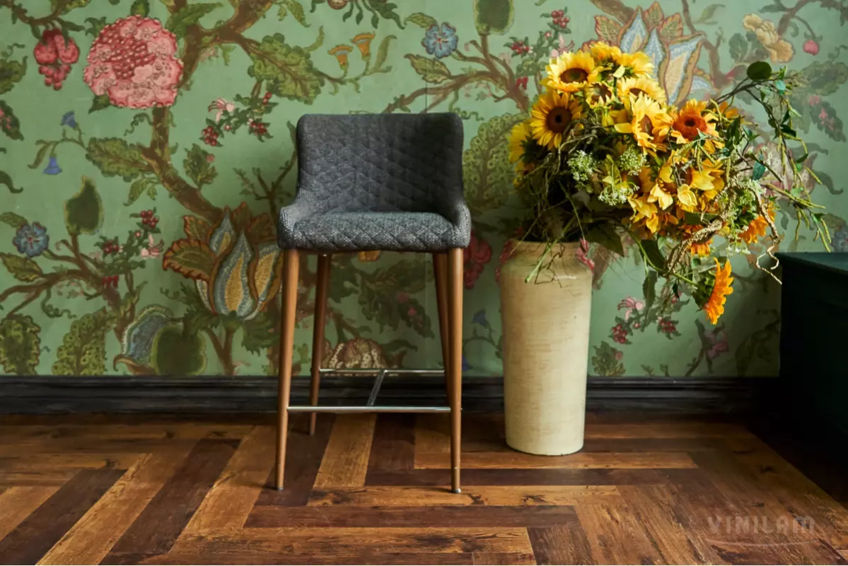 LVT-плитка Vinilam замковая  Parquet Herringbone 6,5 мм арт.IS11155 Паркет Парижский 