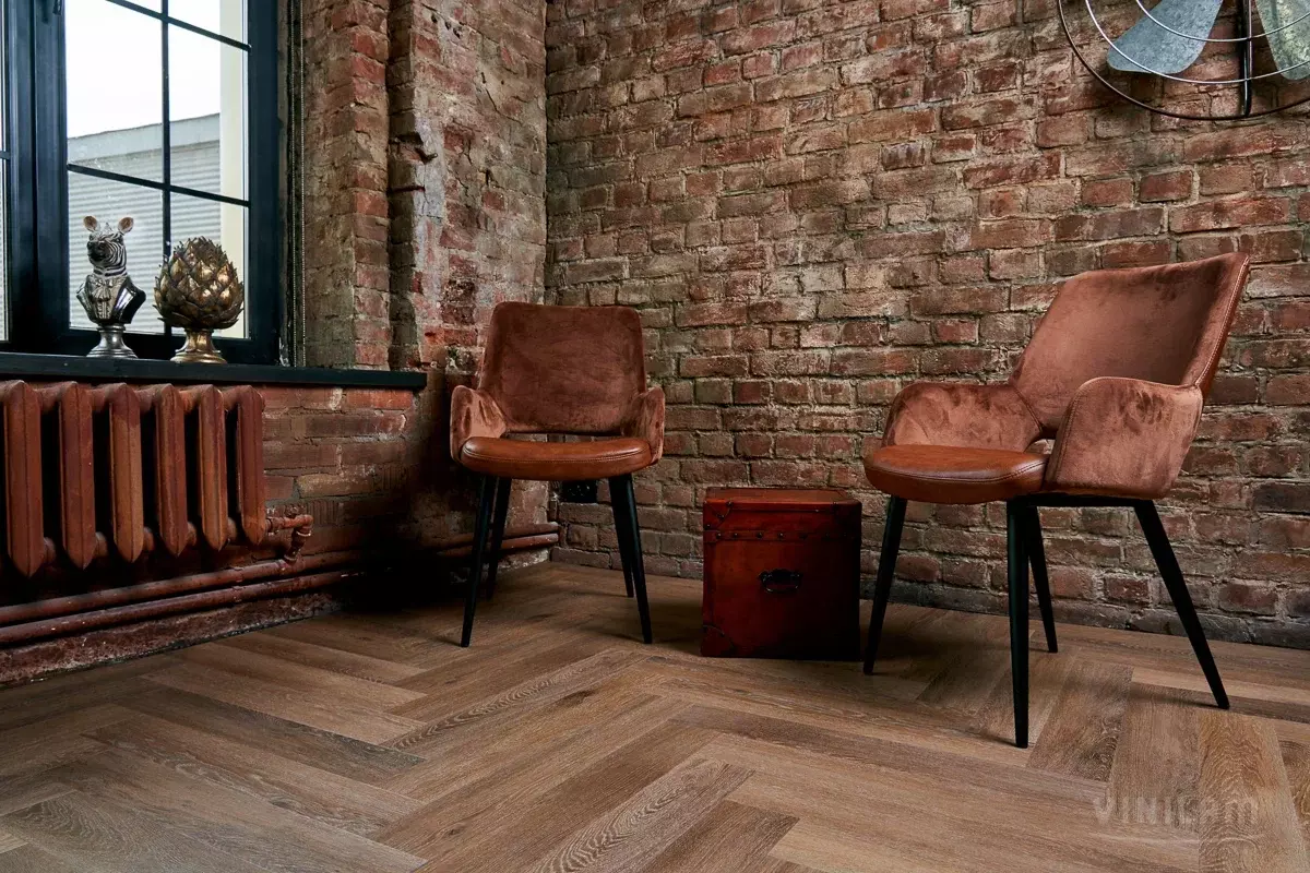 LVT-плитка Vinilam замковая  Parquet Herringbone 6,5 мм арт.IS11199 Паркет Венецианский 