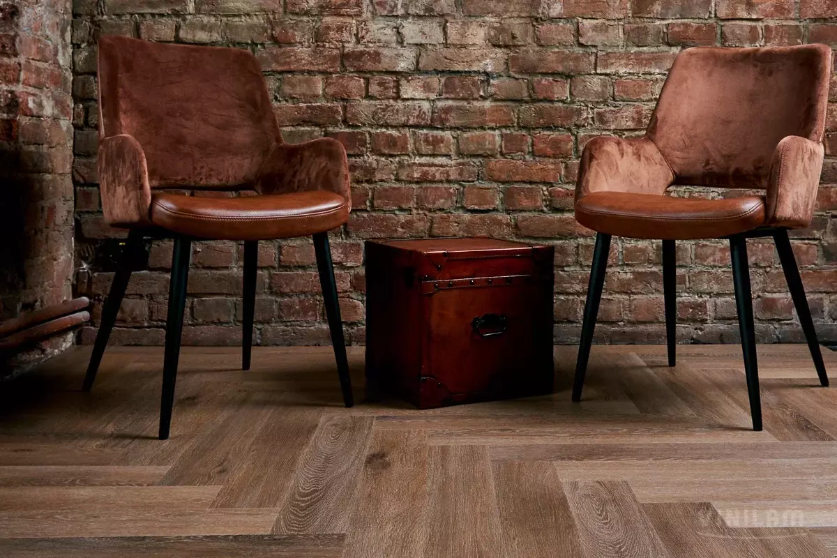 LVT-плитка Vinilam замковая  Parquet Herringbone 6,5 мм арт.IS11199 Паркет Венецианский 