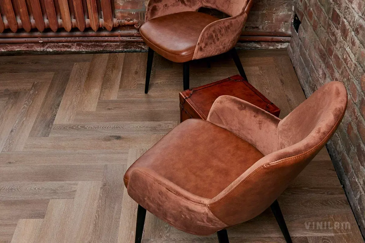LVT-плитка Vinilam замковая  Parquet Herringbone 6,5 мм арт.IS11199 Паркет Венецианский 