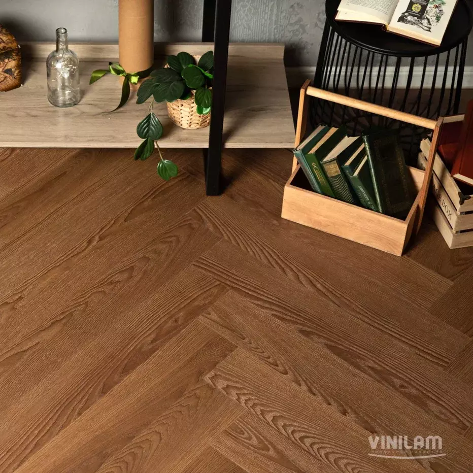 LVT-плитка Vinilam замковая  Parquet Herringbone 6,5 мм арт.IS11200 Паркет Винсент 