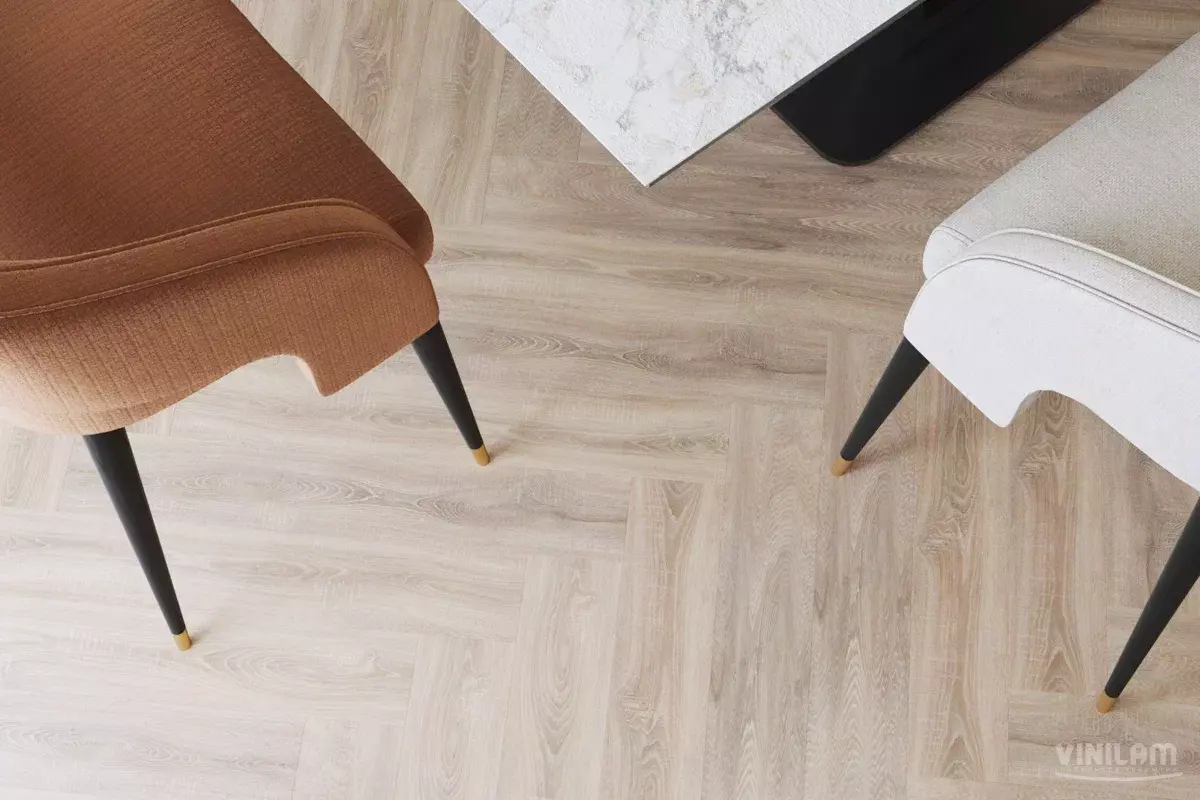 LVT-плитка Vinilam замковая  Parquet Herringbone 6,5 мм арт.IS11355 Паркет Монпелье  
