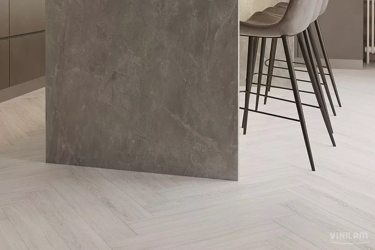 LVT-плитка Vinilam замковая  Parquet Herringbone 6,5 мм арт.IS11366 Паркет Санторини  