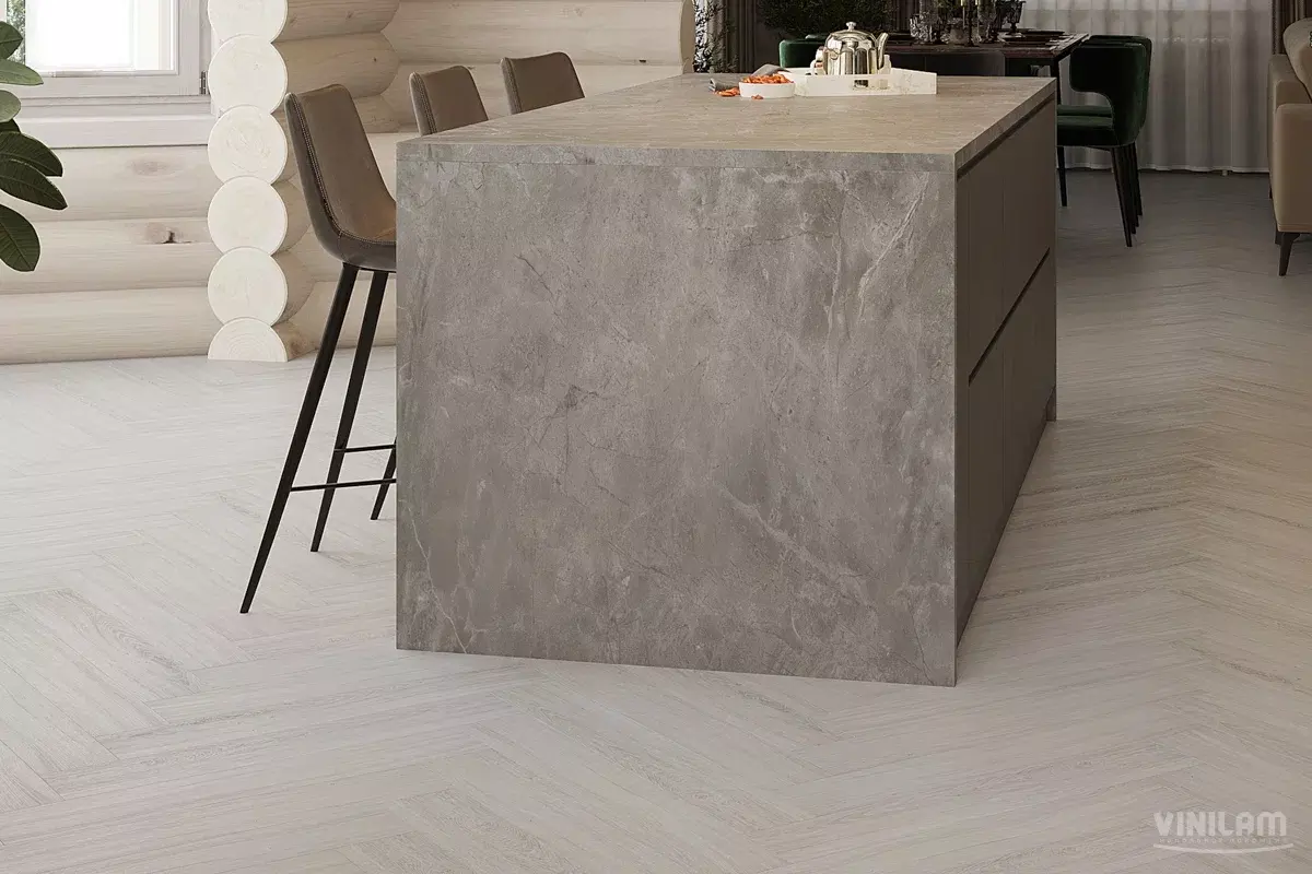 LVT-плитка Vinilam замковая  Parquet Herringbone 6,5 мм арт.IS11366 Паркет Санторини  