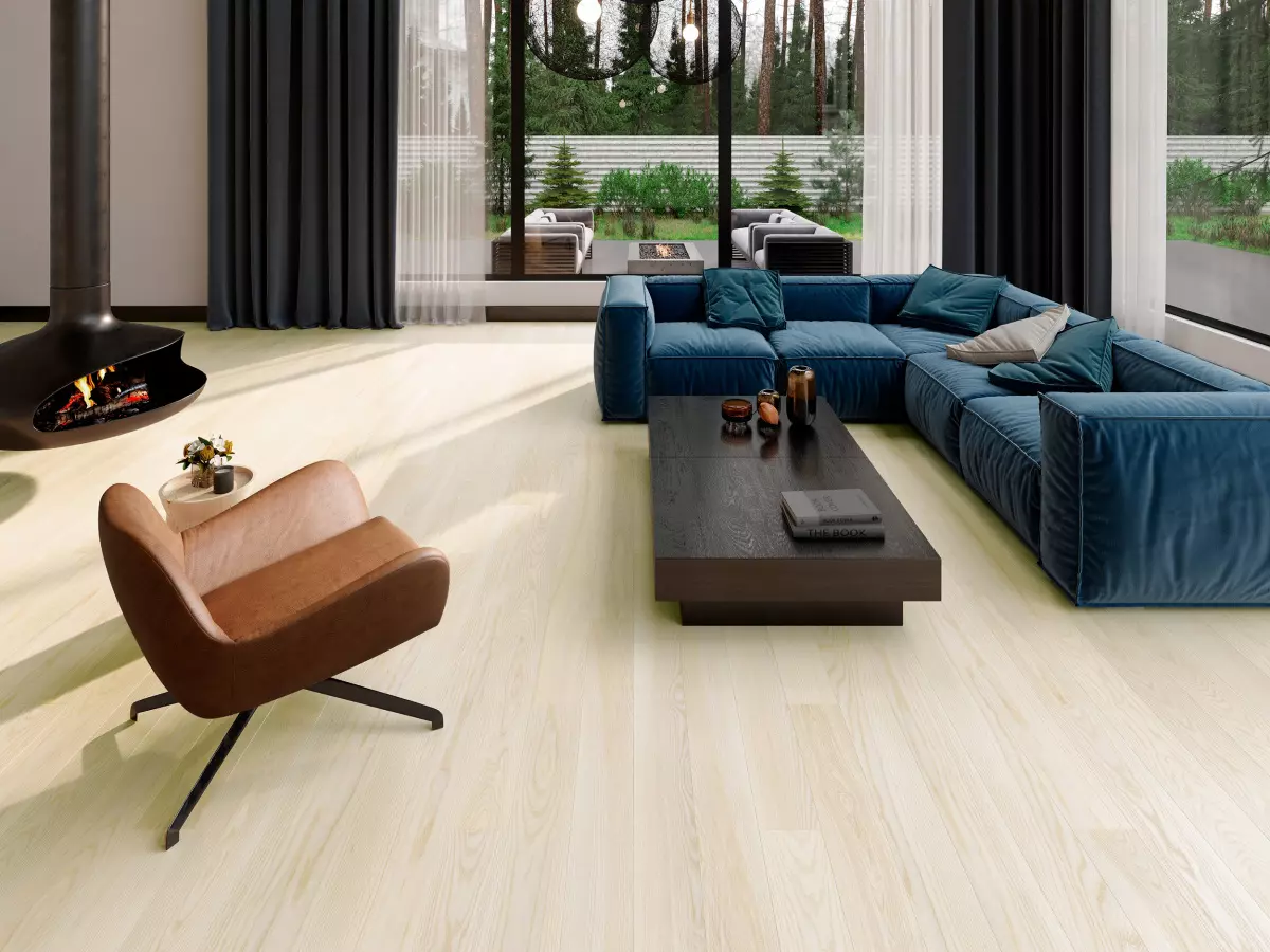 Паркетная доска Esta Parket 1 strip арт.GMP 2001 Ash Elegant Nordic Extra Matt Lacquered 2B Brushed (14x2200x180) 2,376м2