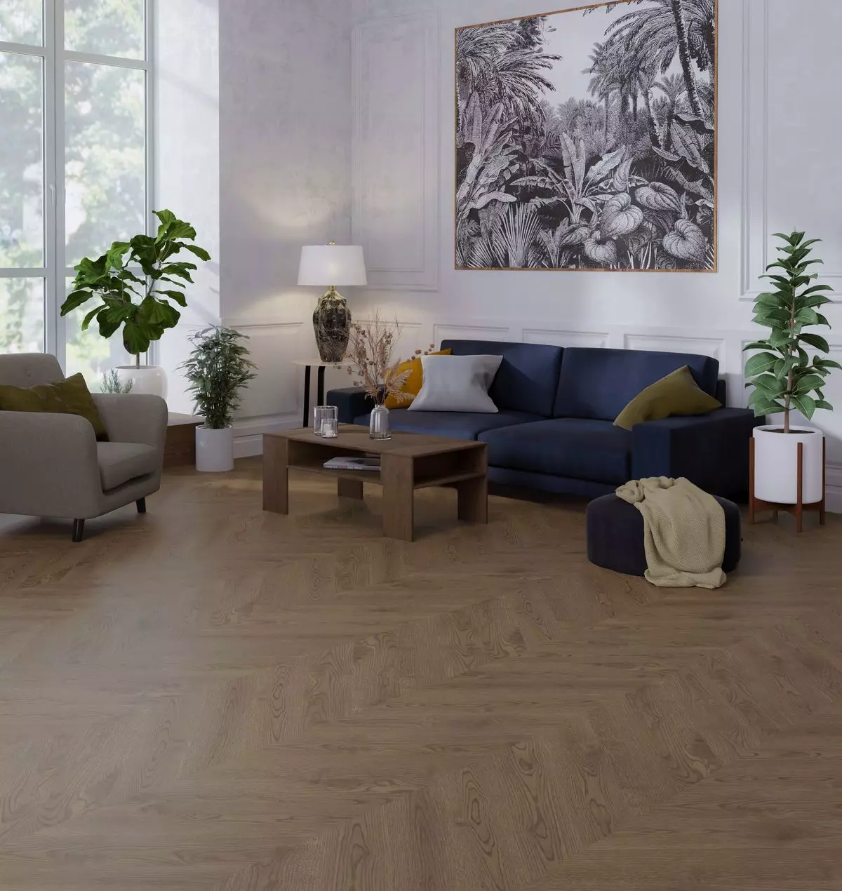Паркетная доска Esta Parket CH Nova Eco арт.15504 Дуб Stavanger Chevron 