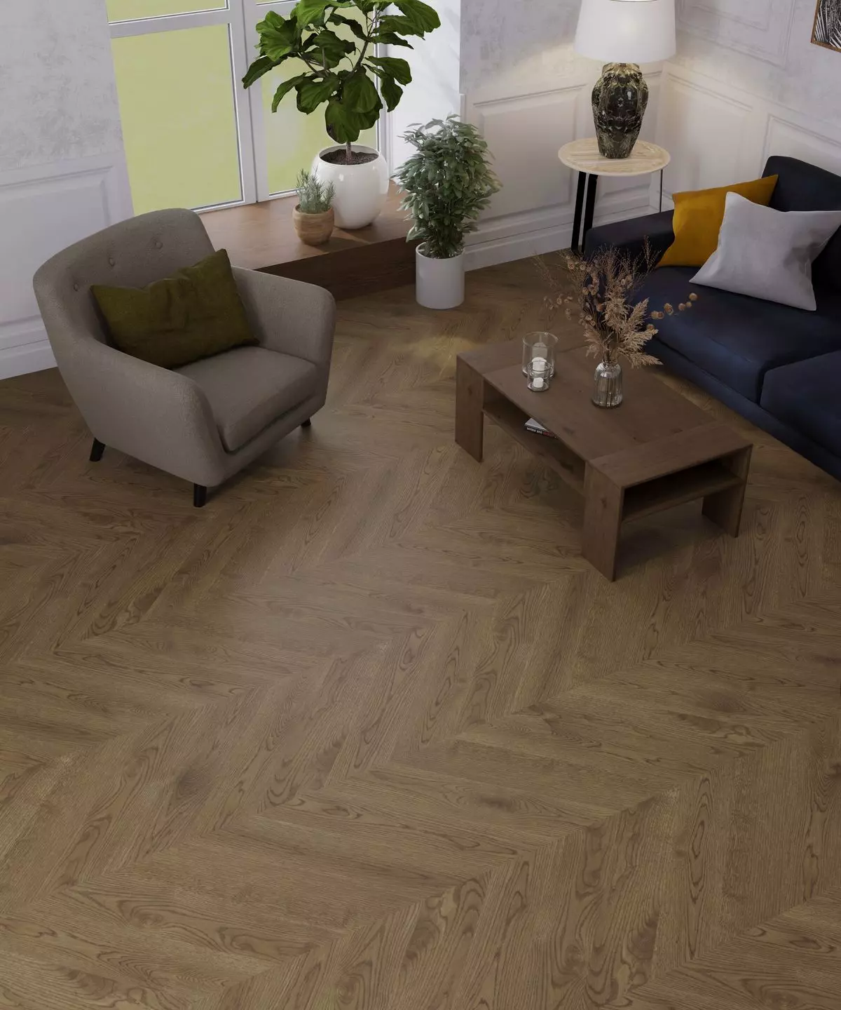 Паркетная доска Esta Parket CH Nova Eco арт.15504 Дуб Stavanger Chevron 