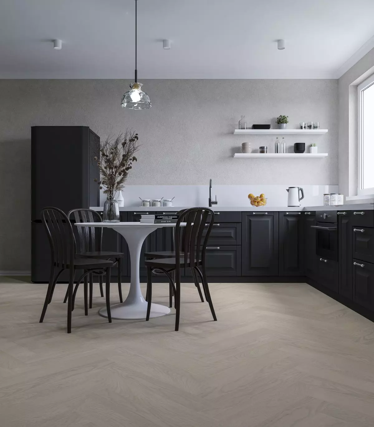 Паркетная доска Esta Parket HB Nova Eco арт.14506 Дуб Pearl Herringbone 