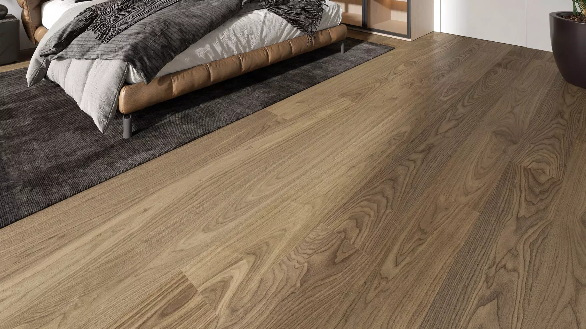 Паркетная доска Esta Parket Nova Eco арт. 36001 орех Pure Line 1 strip 