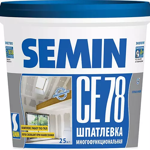 Шпатлевка Semin Ce 78 универсальная (синяя крышка), 7кг