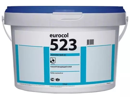 Клей Forbo Eurocol 523 Eurostar Tack EC токопроводящий для ПВХ-покрытий, 12кг