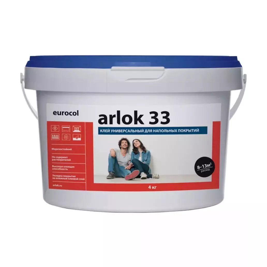 Клей универсальный для напольных покрытий Arlok 33, 4кг