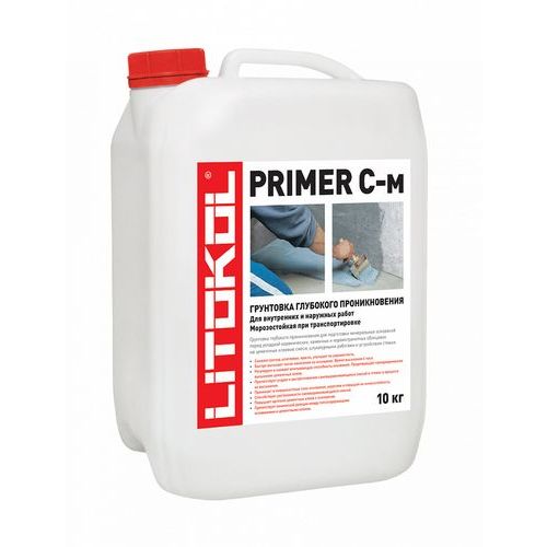 Грунтовка Litokol Primer С - M, белый, канистра 5 кг